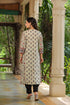 Women Cream Mix & Match Printed Panelled A-line Kurta